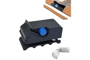 ZHITENG Kartonschneider Wiederverwendbar Und 10 Stück Klingen, Cardboard Cutter 3D Gedruckter Pappe Schneider Katzenförmiges Tragbares Pappe Schneiden Gerät für Katzenliebhaber (Schwarz)