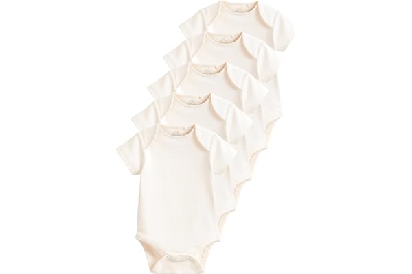 NEXT Nyfödda unisex 5-pack kortärmade babybodys