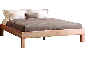 ‎KROK WOOD Krok Wood Massivholzbett Jana in Buche (200 x 200 cm)