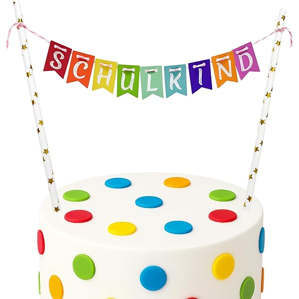 Zuckerdekoration Einschulung - 8 Figuren Mit Schultüten & ABC Motiven