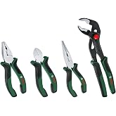 Bosch Home and Garden Pense Seti 4 Par&ccedil;a (Kargaburun, Yan Keski, Pense, Boru Anahtarı)