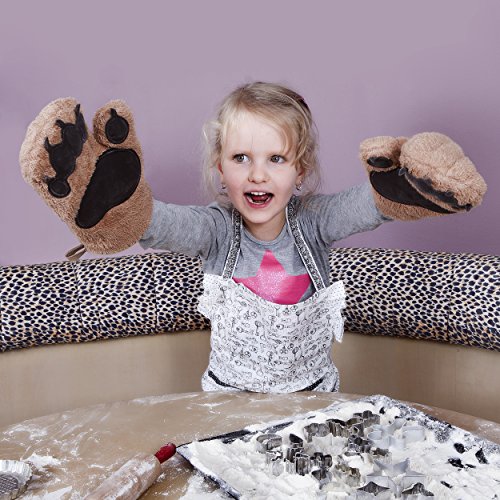 Designer Bär Backhandschuhe, DER BLICKFANG in jeder Küche, Topfhandschuhe, Ofenhandschuhe, Küchenhandschuhe, die Geschenksidee, 1 Paar - 3