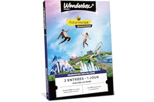 TICK&BOX Wonderbox Connect - Coffret Cadeau - Futuroscope - 2 entrées pour 1 jour - Plus de 40 attractions et spectacles - Parc à thème - Validité 27 mois