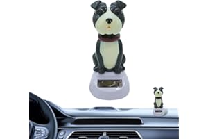 Acunny Figuras solares de animales, Figuras solares Divertidas para el salpicadero del coche - solares para perros | Perro Lindo con cabeza de Bobble, Juguete de decoración de mesa