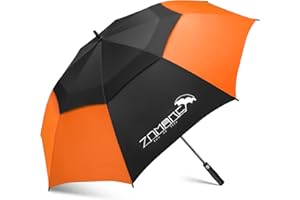 ZOMAKE Parapluie De Golf 62/68 Inch - XL/XXL Parapluie Golf Grande Taille Tempete Résistant,Extra Large vent Umbrella Golf Double Canopée Pour Homme Femme