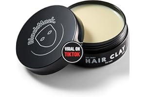 BlackMask Hair Clay for Men (3.52 oz) Matte Finish with Strong Hold, Hair Styling Clay, Adds Texture & Volume