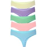 ALYA UNDERWEAR 5'li Paket Y&uuml;ksek Bel Toparlayıcı Pamuklu Tanga K&uuml;lot