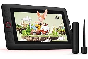 XP-PEN Artist 12 Pro Tablette Graphique avec Ecran HD IPS 11.6" Stylet à 8192 Niveaux avec Inclinaison et 8 Touches de Raccourcis - Compatible avec Mac, Windows