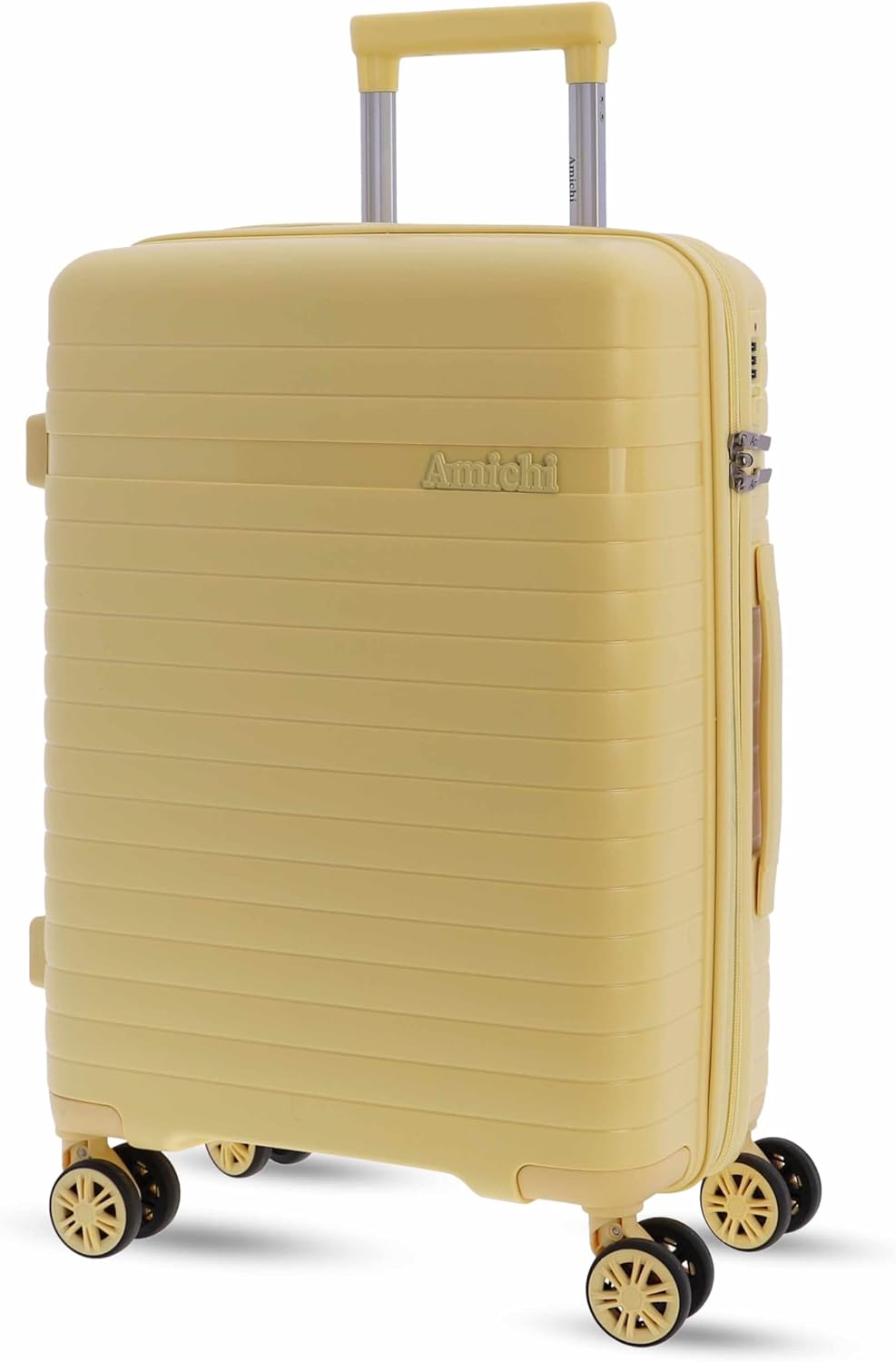 AMICHI - Maleta Cabina 55x40x20- Maletas de Viaje - Maletas de Viaje Cabina Apta para Ryannair- Trolley Equipaje para Avion Resistente con 4 Ruedas de 360º y candado TSA