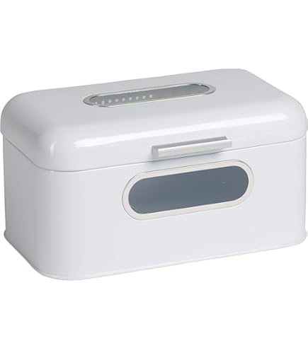 MOON HOME Brotkasten Edelstahl - Mit Sichtfenster Und Optimierter Belüftung 30x18x16cm