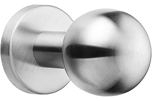 ck-tuerbeschlaege Kugelknauf auf Rundrosette, Edelstahl V2A, matt, links und rechts drehbar.