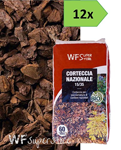 WUEFFE Corteccia Nazionale 15/35-12 Sacchi da 60 Lt. - pacciamatura Giardino