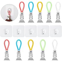 Cantini Clip per Strofinacci Cucina 5 PZ, Clip per Strofinaccio Cucina, Gancio Asciugamano Bagno, Appendino Portasalviette, Gancio Chiusura Clip con Occhiello