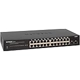 Netgear GS324T Switch de Red Gestionable (Smart Pro de 24 Puertos, Gigabit Ethernet con 2 Puertos SFP de la Serie S350), Negr