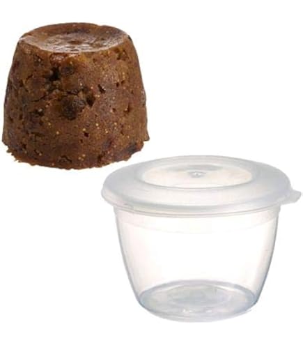 Just Pudding Basins With Lids – Silver Coloured Plastic – Sizes ¼, ½, And 1 Pint
