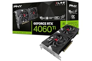 PNY Carte Graphique GeForce RTX™ 4060 Ti 16GB XLR8 Gaming Verto Overclocked Dual Fan DLSS 3