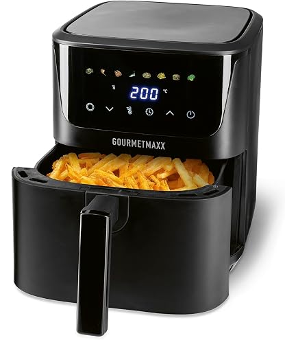 Royal Swiss Airfryer XXL Double - 4,5L + 4,5L, Doppia Friggitrice Ad Aria Per Cotture Simultanee