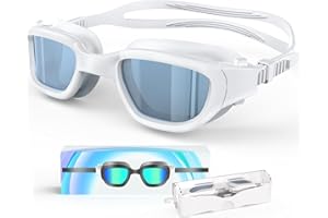 Zeligerstar Polarisiert Schwimmbrille, Anti-Beschlag Swimming Goggles für Erwachsene Jugendliche, Polarisierte UV-Schutzbrille Schwimmbrillen für Herren und Damen