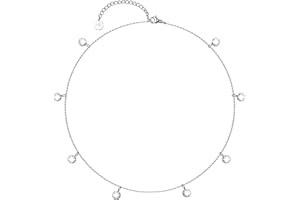 BONNYBIRD® Wasserfeste Edelstahl Halskette Damen in Silber, Gold & Roségold, 100% Wasserfest, Hautverträglich & Langlebig