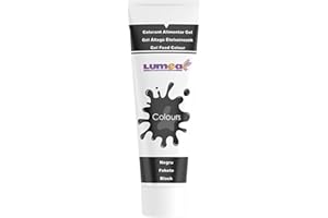 Dekozauber24 Food Colouring Gel, black, 30g, tube for fondant, marzipan and sugar paste, cake decoration