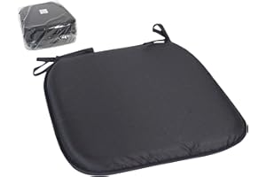 GERIMPORT Cojín Negro para Silla Luka Medidas 39x39x4 cm