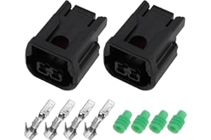 VGOL 2 Set Di Connettori Di Alimentazione A 2 Pin Per Motocicli Alloggiamento Per Spina Elettrica Femmina Compatibile Con Honda CRF250 300 L/Rally XL750 Transalp 2023