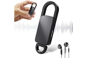 SOSISUL 64GB Mini Digitales Diktiergerät, Abhörgerät mit Dreifacher Rauschunterdrückung, Aufzeichnungsgerät 750 Stunden Speicherplatz für Vorlesungen Interviews Meetings Klasse