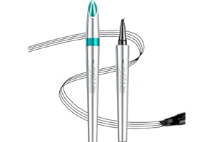 SOWBUD Black Eyebrow Pencil with 4 Fork Tip, 3D Tattoo Brow Pen Smudge-Resistant, Liquid Waterptoof Microblading Long Lasting Eyebrow Pen, Fills Brows for Rapid Draw Natural Makeup Collection Beginners Girls