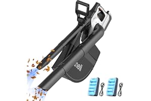 Litheli Battery Leaf Blower & Leaf Vacuum Cleaner 2-in-1 Brushless Motor, 78 m/s, 679 m³/h, 45 L Collection Bag, 3 Levels & Turbo Mode, Includes 2 x 4.0Ah Batteries