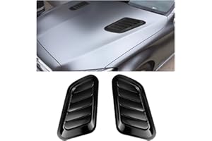 CGEAMDY Tomas Aire Capó Delantero Universal, Cubierta Protectora Para Rejilla Entrada Aire, Toma De Aire Decorativa (Negro)