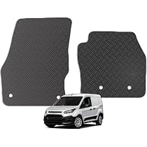 Defender Heavy Duty Waterproof Front Seat Covers For Ford Transit Connect – Pair, Black