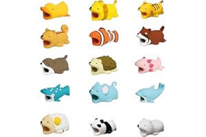 Simsky Lot de 15 Mini Protections de Câble de Chargement pour Téléphone Portable USB, Housse de Protection du Câble de Données, Protecteur de Câble de Chargement USB Compatible avec iPhone/Android