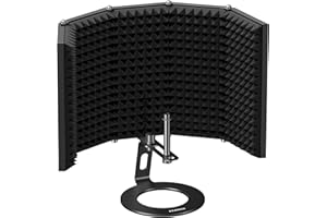 Aokeo Osłona izolacyjna mikrofonu studyjnego. Chłonna o wysokiej gęstości służy do filtrowania wokalu. Nadaje się do mikrofonu pojemnościowego, sprzętu nagrywającego