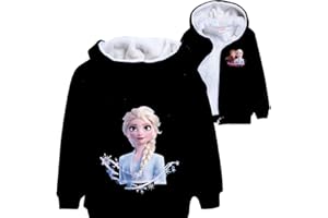 TEMOLIE LOL - Felpa con cappuccio stampata da principessa, per autunno e inverno, giacca con unicorno, per bambini, cardigan di Natale, idea regalo