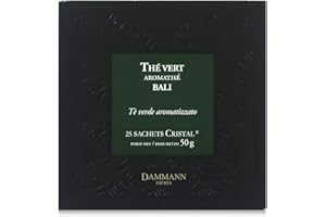 PASSERINI PASTICCERIA A MILANO DAL 1919 Dammann Bali - Thé vert aromatisé au jasmin et fruits exotiques, 25 sachets cristal - Dammann Frères