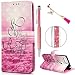 Produktbild Huawei Y6 2018 / Honor 7A Hülle Case, Filp PU Leder Wallet Handyhülle Flipcase : Bookstyle Gemalt Tasche mit Soft TPU Innere Schutzhülle in Wolkenmeer + Anti Staub Schutz Stöpsel + Eingabestift Stylus