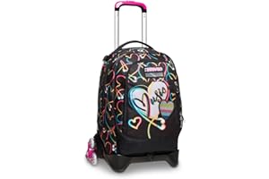 Trolley Scuola Seven Jack 3 Ruote - Yourself Girl Bambina - Zaino Sganciabile - Doppio Uso