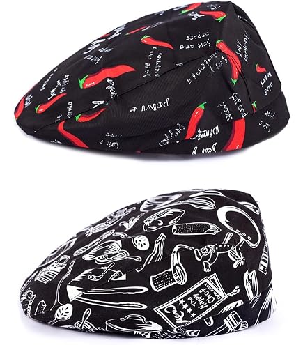 Lot De 2 Chapeaux Chef Cuisine Élastiques Respirants - Pour Pâtisserie Et Restauration
