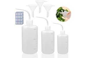 DKBT 150 ml, 250 ml, 500 ml, butelka z dozownikiem, 3 sztuki, butelka laboratoryjna, do mycia, wyciskania, butelka do wyciskania, butelka z tworzywa sztucznego, butelka do podlewania roślin, laboratoryjne