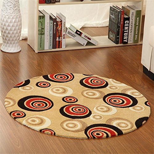 SKC Rugs Environmental study tasteless round table mats cushion yoga mat computer dance mat soundproof bedroom bed non-slip pad moisture ( Size : Diameter 80cm )