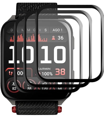 Pellicola In Vetro Temperato 3D Per Garmin VENU X1 – Copertura Totale, Durezza 9H, Oleofobica, Trasparente, Facile Da Applicare
