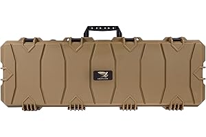 Phylax Waffenkoffer, 100cm, tan aus Kunststoff mit Noppenschaumstoff, wassergeschützt, staubgeschützt, Gewehrkoffer