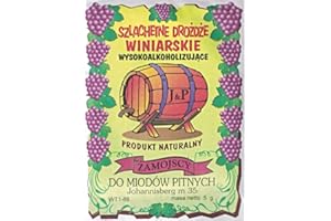 Hugbert Weinhefe JOHANNISBERG für Honigweine 100% natürlisches Produkt Hefe, Wein, 1 Stück