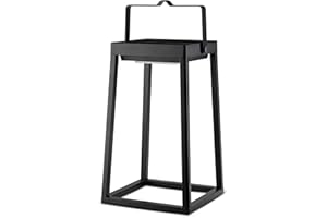 Brendz Tulsa - Farol Solar Exterior Jardin, LED Lámpara Solar Jardin, IP44 Resistente al Agua, con 3 Modos de luz, Batería Recargable a través de USB-C, Decoracion Mesa Terraza Exterior