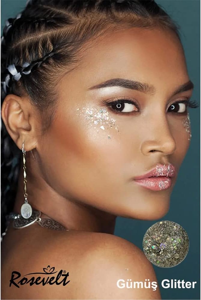 JEL FORM GLITTER KALICI MAKYAJ SİMİ (GÜMÜŞ)