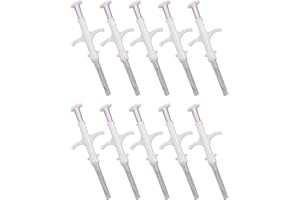 Jonlaki PET Microchip-, 10 Pack Universal FDX-B 134,2 KHz Niedrigfrequenz Tiermikrochip, Kleine Größe, Lange Lebensdauer, 15-stelliger Code, Ideal für die PET-Identifizierung (1,4 * 8mm)