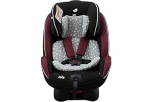 JYOKO KIDS Housse pour réducteur de siège auto bébé en coton compatible avec Joie Stages, Every Stages (White Star)