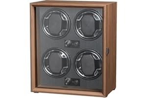 MOOPHYSHAM Remontoir Montre Automatique 4 + 6, Boitier Remontoir Montre Rotate Watch Winders Boîte à Bijoux de Rangement en Cuir PU avec Moteur Silencieux