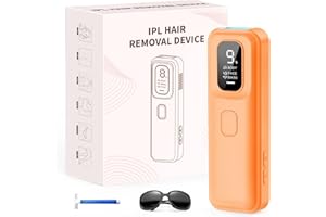 TIIMAGIC IPL Geräte Haarentfernung Laser - Schmerzfreie IPL Haarentfernungsgerät mit 9 Energiestufen 999,900 Lichtimpulse für Zuhause, Körper, Gesicht, Bikinizone und Achselhöhlen - Sandgelb