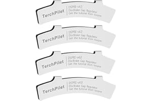 TorchPilot 4pcs Bike Disc Brake Pads & Rotor Alignment Tool -304 Stainless Steel-Bicycle Disc Brake Gap Regulator Adjust Spacer for All MTB Road BMX Bike